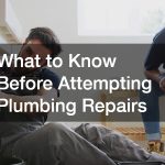 What to Know Before Attempting Plumbing Repairs